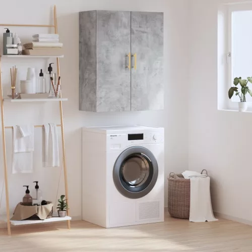  betonszürke fali szekrény 69,5x34x90 cm