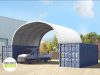 TP Contop 6x6m konténer sátor tűzálló PRIMEtex 2300 ponyvával, zöld