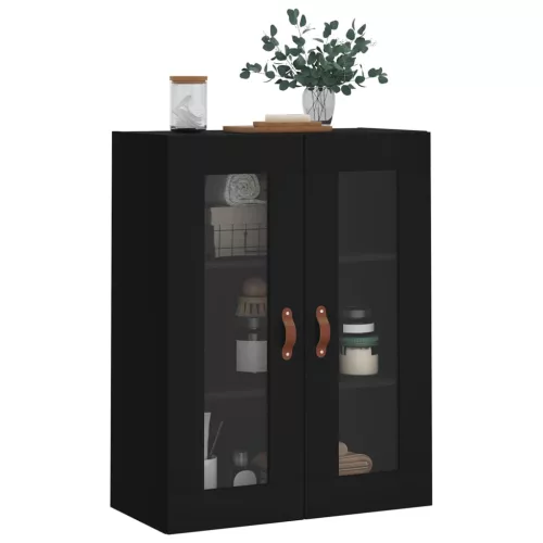  fekete fali szekrény 69,5 x 34 x 90 cm
