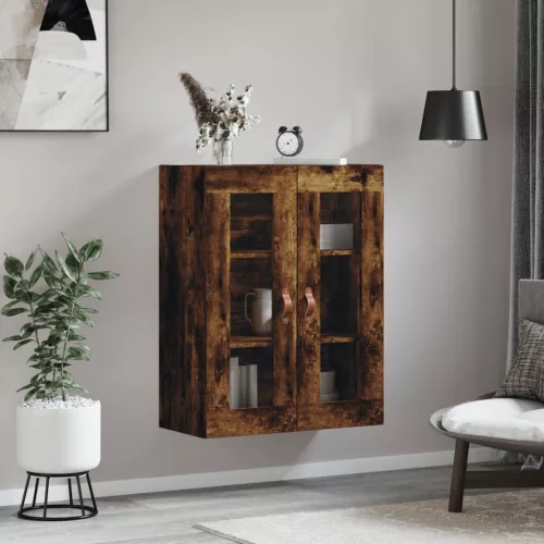  füstös tölgy színű fali szekrény 69,5 x 34 x 90 cm