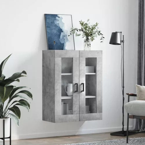  betonszürke fali szekrény 69,5x34x90 cm