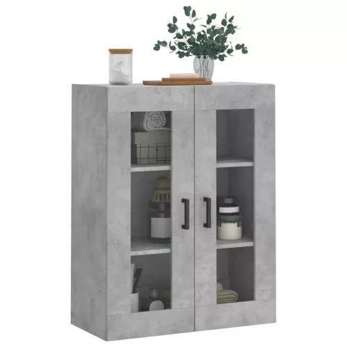 betonszürke fali szekrény 69,5x34x90 cm
