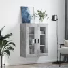  betonszürke fali szekrény 69,5x34x90 cm