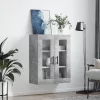  betonszürke fali szekrény 69,5x34x90 cm