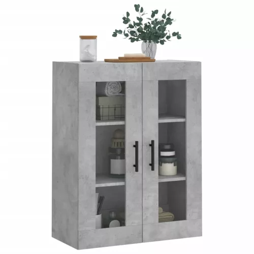  betonszürke fali szekrény 69,5x34x90 cm