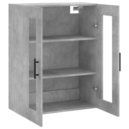  betonszürke fali szekrény 69,5x34x90 cm