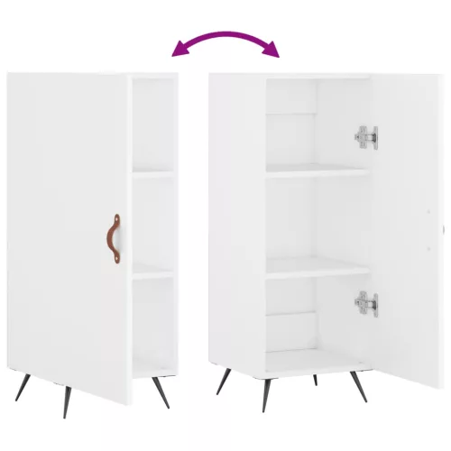  fehér szerelt fa tálalóasztal 34,5 x 34 x 90 cm