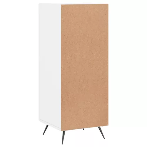  magasfényű fehér szerelt fa tálalószekrény 34,5 x 34 x 90 cm