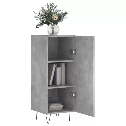  betonszürke szerelt fa tálalószekrény 34,5 x 34 x 90 cm
