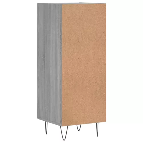  szürke sonoma színű szerelt fa tálalószekrény 34,5 x 34 x 90 cm