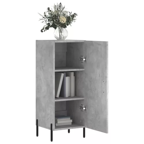  betonszürke szerelt fa tálalószekrény 34,5 x 34 x 90 cm