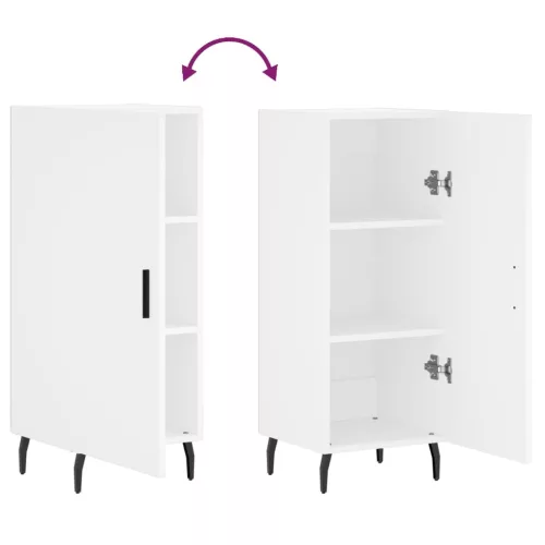  fehér szerelt fa tálalóasztal 34,5 x 34 x 90 cm