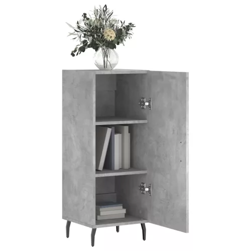  betonszürke szerelt fa tálalószekrény 34,5 x 34 x 90 cm
