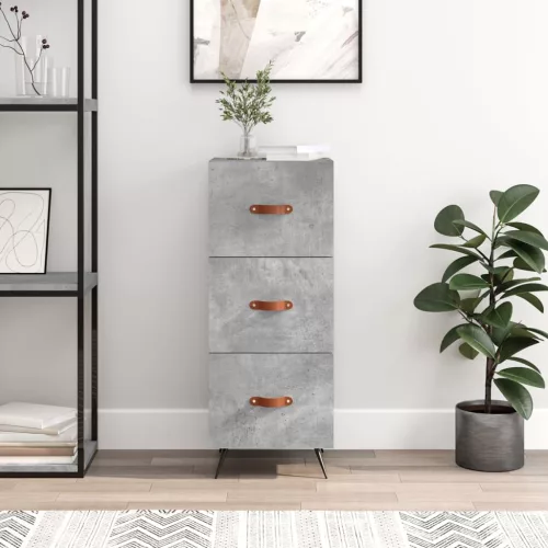  betonszürke szerelt fa tálalószekrény 34,5 x 34 x 90 cm