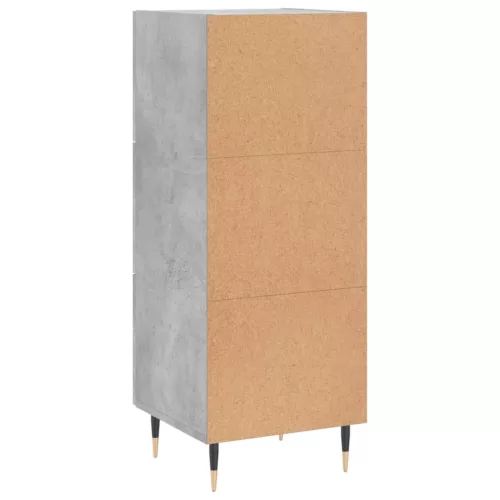  betonszürke szerelt fa tálalószekrény 34,5 x 34 x 90 cm