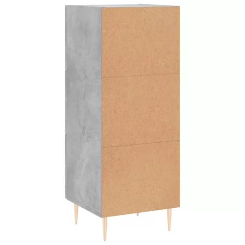  betonszürke szerelt fa tálalószekrény 34,5 x 34 x 90 cm