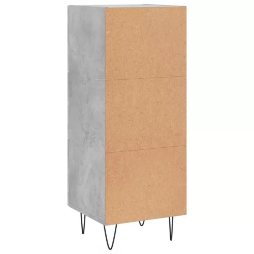  betonszürke szerelt fa tálalószekrény 34,5 x 34 x 90 cm