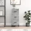  betonszürke szerelt fa tálalószekrény 34,5 x 34 x 90 cm