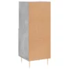  betonszürke szerelt fa tálalószekrény 34,5 x 34 x 90 cm