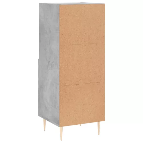 betonszürke szerelt fa tálalószekrény 34,5 x 34 x 90 cm