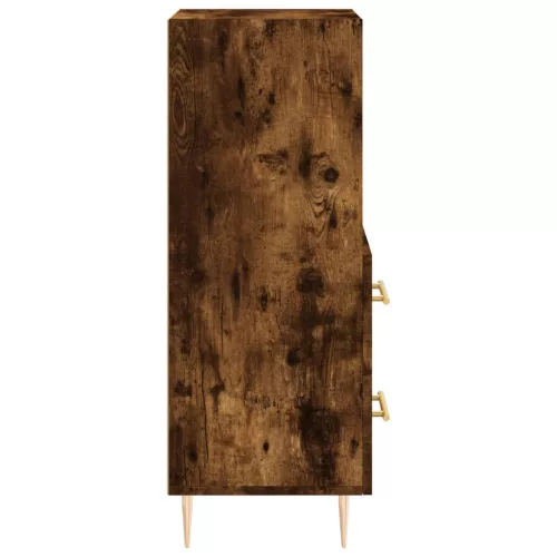  füstös tölgy színű szerelt fa tálalószekrény 34,5 x 34 x 90 cm