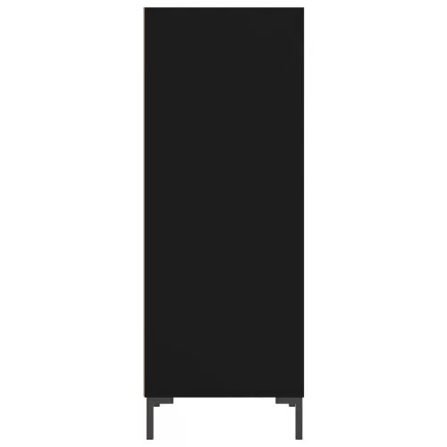  fekete szerelt fa tálalószekrény 34,5 x 32,5 x 90 cm