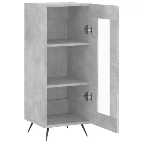  betonszürke szerelt fa tálalószekrény 34,5 x 34 x 90 cm