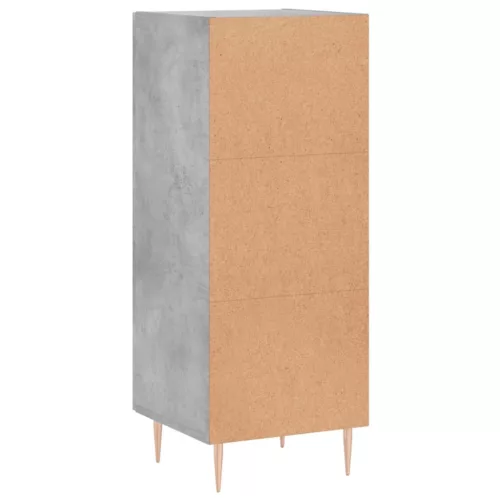  betonszürke szerelt fa tálalószekrény 34,5 x 34 x 90 cm