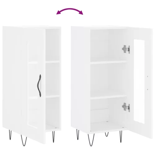  fehér szerelt fa tálalóasztal 34,5 x 34 x 90 cm