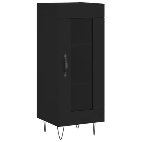  fekete szerelt fa tálalóasztal 34,5 x 34 x 90 cm