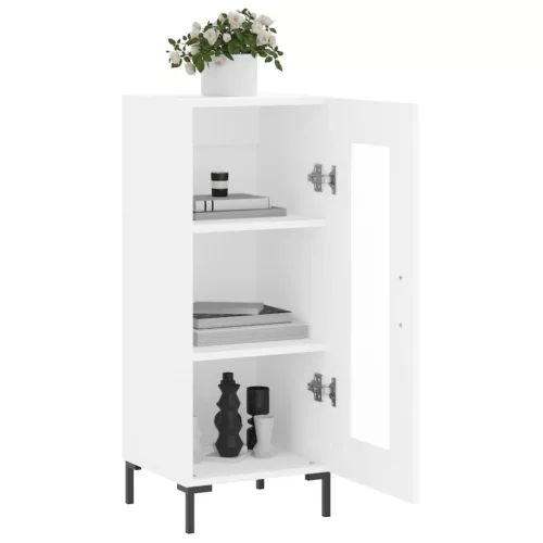  fehér szerelt fa tálalóasztal 34,5 x 34 x 90 cm