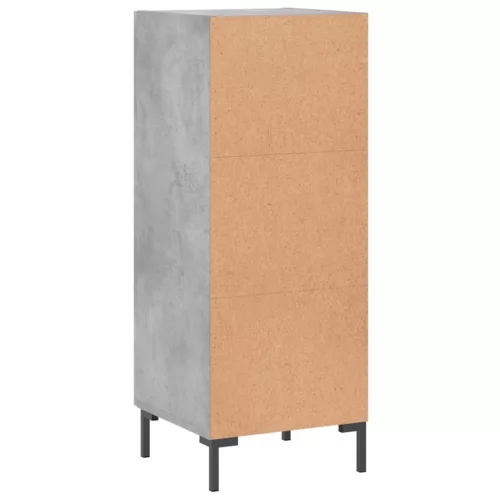  betonszürke szerelt fa tálalószekrény 34,5 x 34 x 90 cm