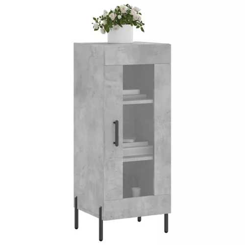  betonszürke szerelt fa tálalószekrény 34,5 x 34 x 90 cm