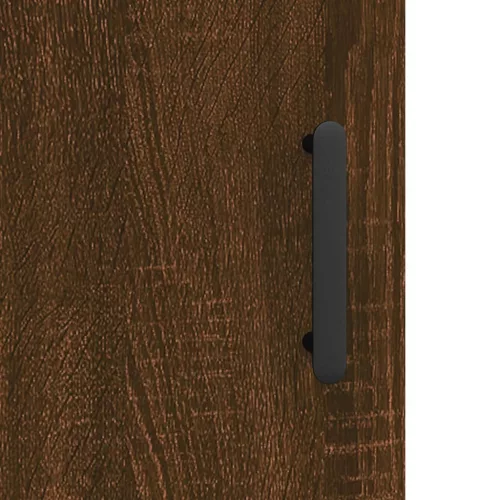  barna tölgy színű szerelt fa tálalószekrény 34,5 x 34 x 90 cm