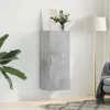  betonszürke fali szekrény 34,5 x 34 x 90 cm