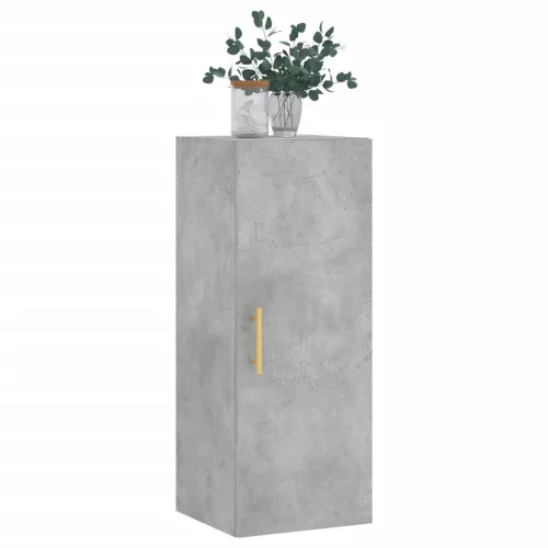  betonszürke fali szekrény 34,5 x 34 x 90 cm