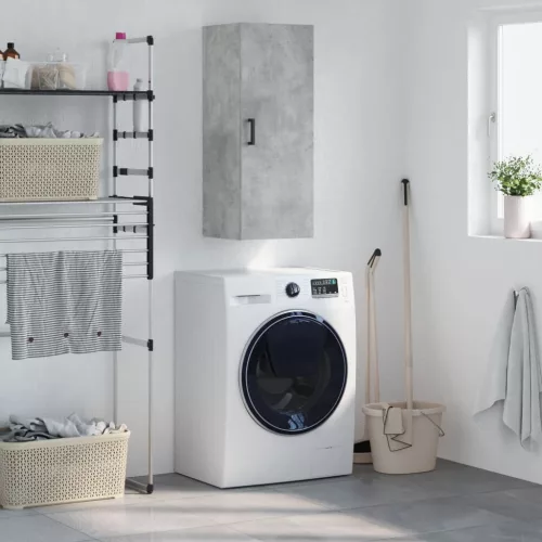  betonszürke fali szekrény 34,5 x 34 x 90 cm