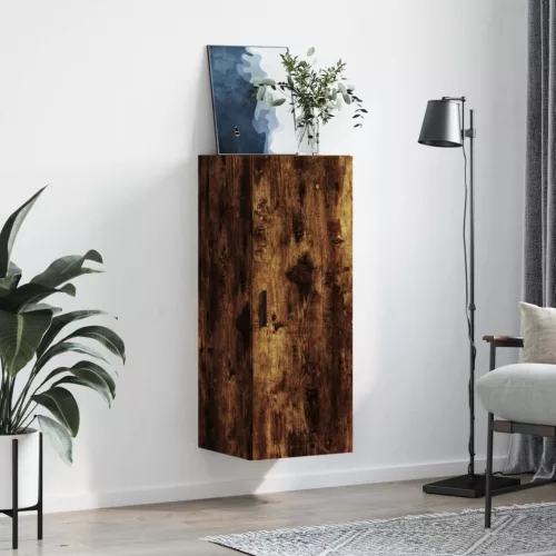  füstös tölgy színű fali szekrény 34,5x34x90 cm
