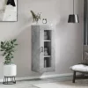  betonszürke fali szekrény 34,5 x 34 x 90 cm