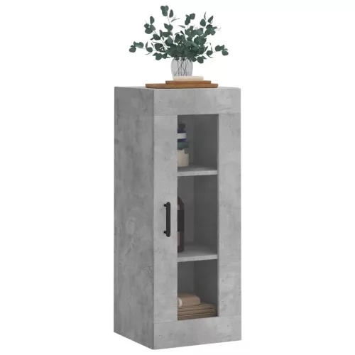  betonszürke fali szekrény 34,5 x 34 x 90 cm