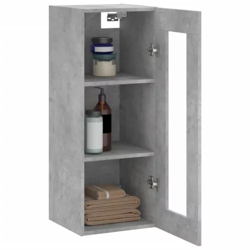  betonszürke fali szekrény 34,5 x 34 x 90 cm