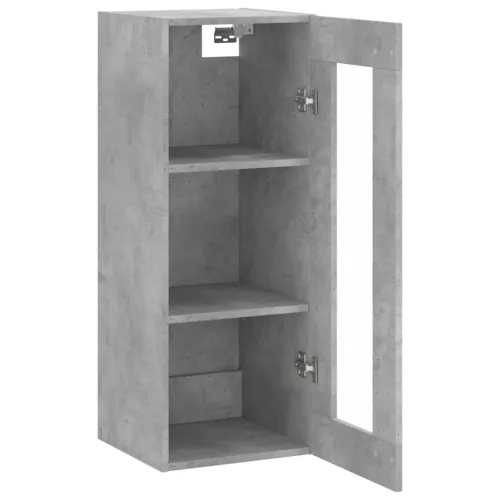  betonszürke fali szekrény 34,5 x 34 x 90 cm