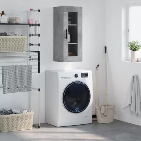  betonszürke fali szekrény 34,5 x 34 x 90 cm