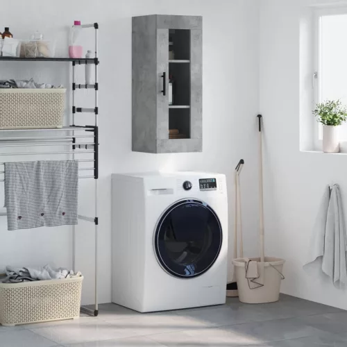  betonszürke fali szekrény 34,5 x 34 x 90 cm