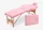 discontmania pink 2-zone wooden massage bed with carry bag - 2104S