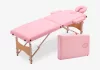 2-zone light pink wooden massage table