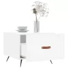  fehér szerelt fa dohányzóasztal 50 x 50 x 40 cm