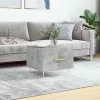  betonszürke szerelt fa dohányzóasztal 50 x 50 x 40 cm