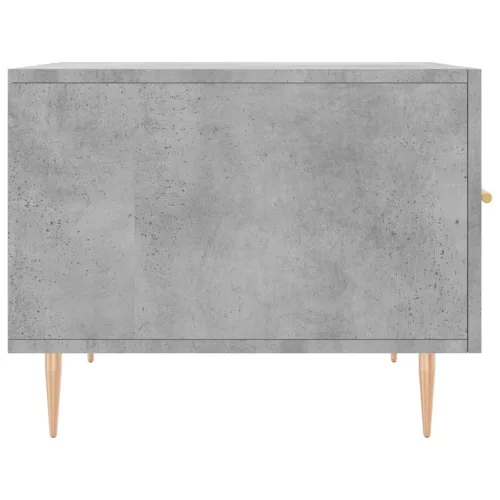  betonszürke szerelt fa dohányzóasztal 50 x 50 x 40 cm