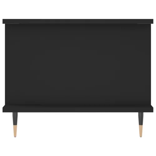  fekete szerelt fa dohányzóasztal 90 x 50 x 40 cm